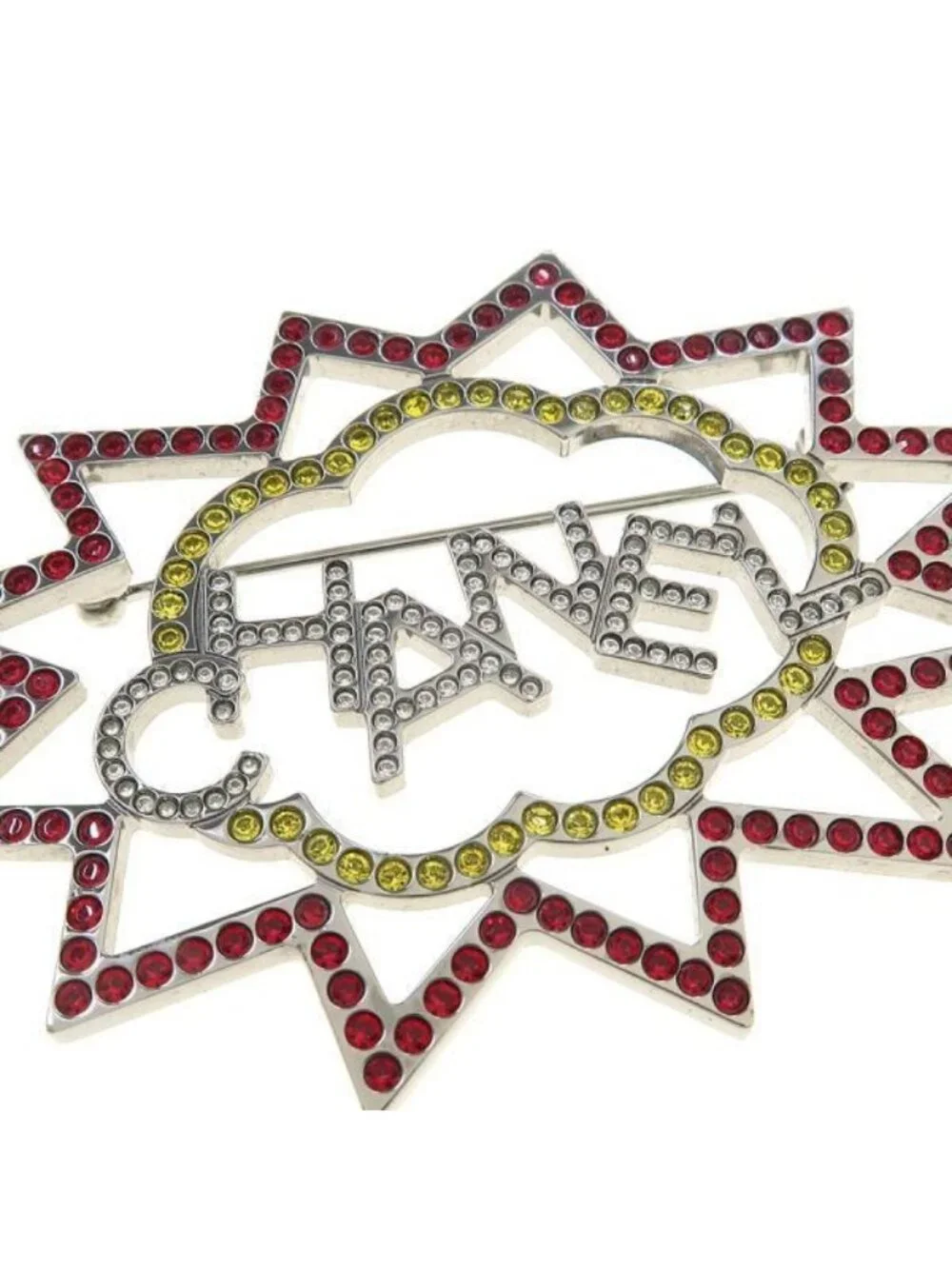 Chanel 17K Brooch Silver
